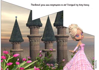 Princess Lily Cascade Card
