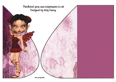 Freya Fairy Tear Drop Card