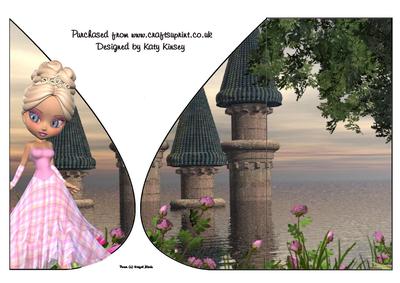 Princess Lily Tear Drop Card
