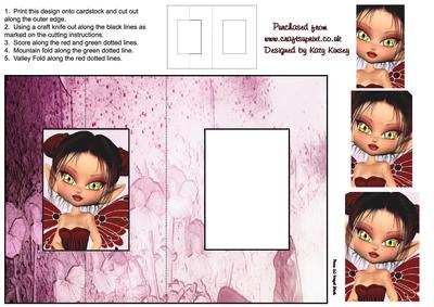 Freya Fairy Foldback Card with Simple Pyramage
