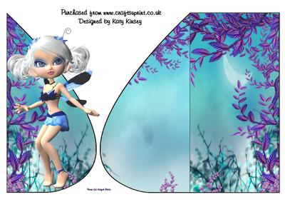 Harmony Fairy Tear Drop Card