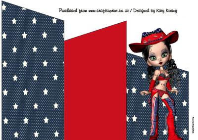 Virginia Cowgirl 4th July Cascade Card