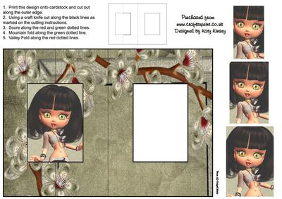 Cleo Foldback Card with Simple Pyramage