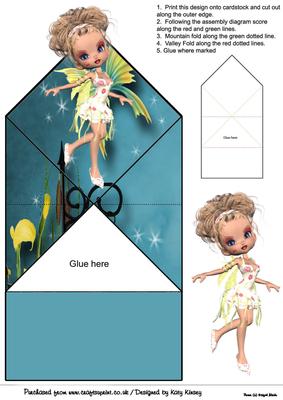 Phoebe Fairy Pop Up Spring Card