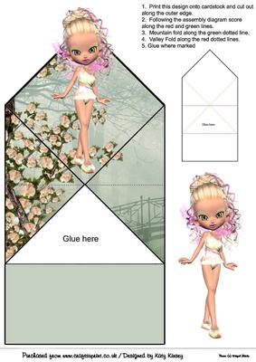 Amber Fairy Pop Up Spring Card