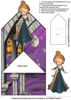 Rapunzel Pop Up Spring Card