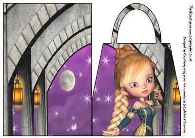 Rapunzel Handbag Card