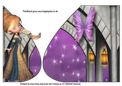Rapunzel Tear Drop Card
