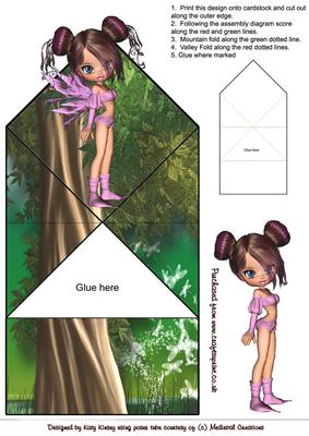 Lunette Fairy Pop Up Spring Card