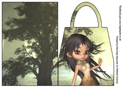 Pocahontas Handbag Card
