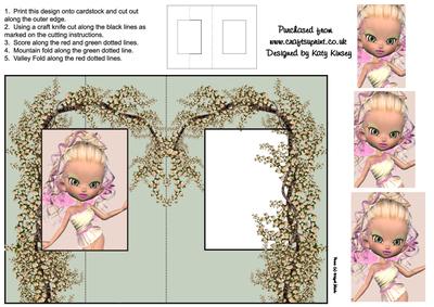 Amber Fairy Foldback Card with Simple Pyramage