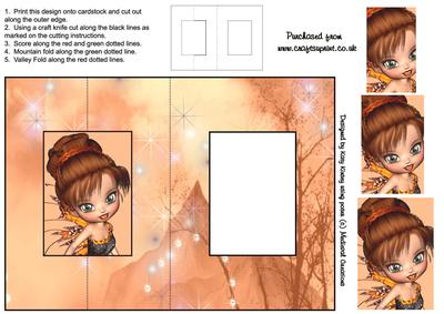Kayleigh Fairy Foldback Card with Simple Pyramage