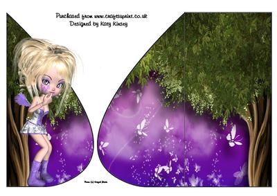 Matilda Fairy Tear Drop Card