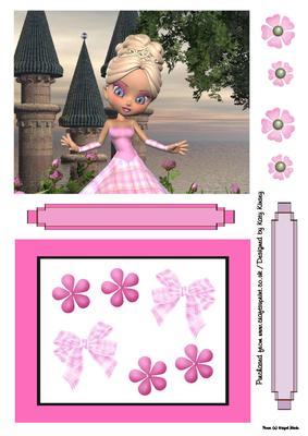Princess Lily Shaker Card