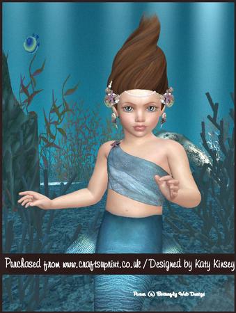 Little Mermaid A4 Tunnel Card Kit