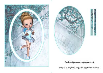 Fairy Ballerina Flip Card Sheet