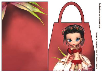 Rosebud Fairy Handbag Card