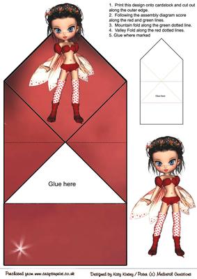Rosebud Fairy Pop Up Spring Card