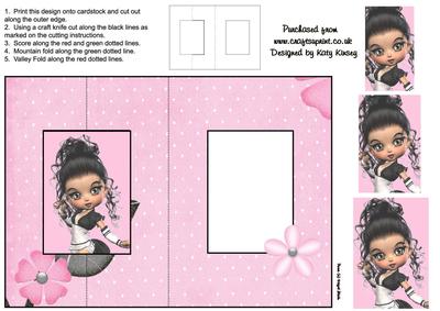 Tammy Foldback Card with Simple Pyramage