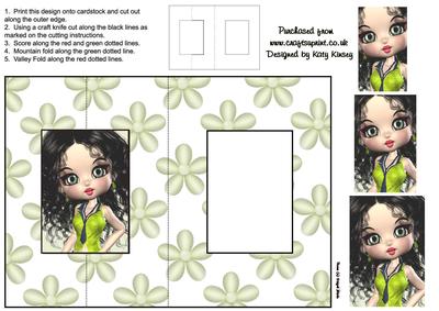 Lizzie Foldback Card with Simple Pyramage