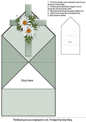 Cross with Daisies Pop Up Spring Card