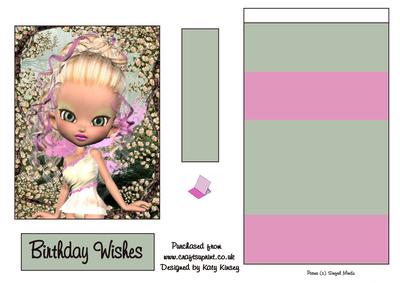 Amber Fairy Easel Card