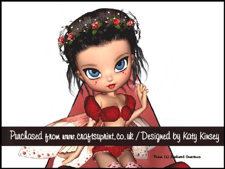Rosebud Fairy 3D Stand Up Pyramid Card Kit