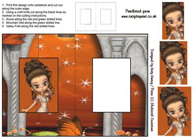 Marissa Foldback Card with Simple Pyramage