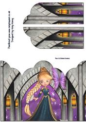 Rapunzel Gatefold Card