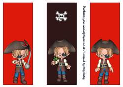 Little Pirate Boy Set of 3 Bookmarks