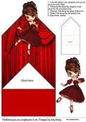 Trudy Ballerina Pop Up Spring Card