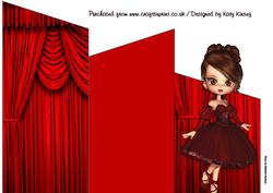 Trudy Ballerina Cascade Card