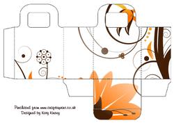 Burst of Orange Floral Gift Bag