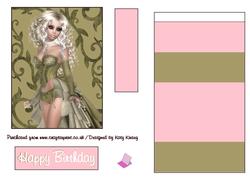 Gorgeous in Green Easel Card