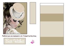Elegant in Cream Easel Card