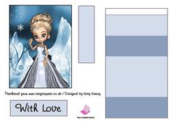 Snow Princess Easel Card
