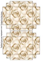 Cream Roses Gift Box with Lid
