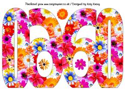 Your 60th Birthday Number Shaped Card