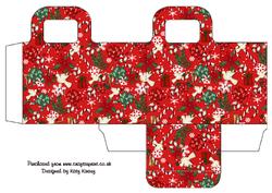 Christmas Jumble Gift Bag in Red