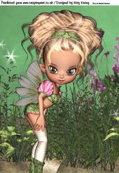 Zoe Fairy A4 Card Front
