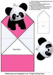 Panda-monium Pop Up Spring Card