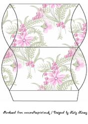 Pink Floral Pillow Box