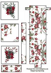 Christmas Candy Canes Waterfall Card Sheet