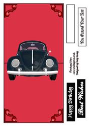 Black Beetle Card Over the Edge Card
