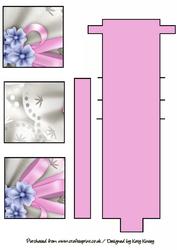 Flowers and Bows Waterfall Card