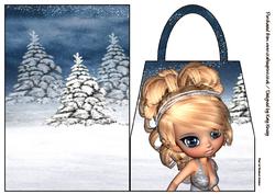 Chione Goddess of Snow Handbag Card