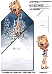 Chione Goddess of Snow Pop Up Spring Card