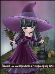 Velvet Witch A4 Pyramage Card Kit