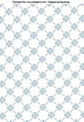 Blue Daisy Backing Paper