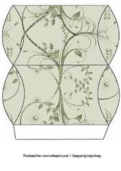 Green Floral Explosion Pillow Gift Box